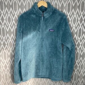 Patagonia Teal 1/4 Zip Fleece Jacket Size: XL